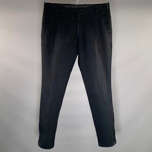 DRIES VAN NOTEN Size 33 Navy Cotton Dress Pants
